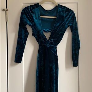 Blue Life velvet dress